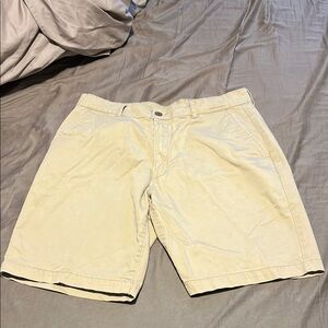Claiborne Tan Flat Front Shorts Classic Summer Style